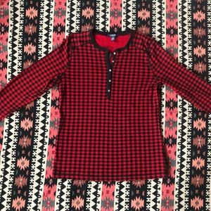 Chaps Checkered Long Sleeve